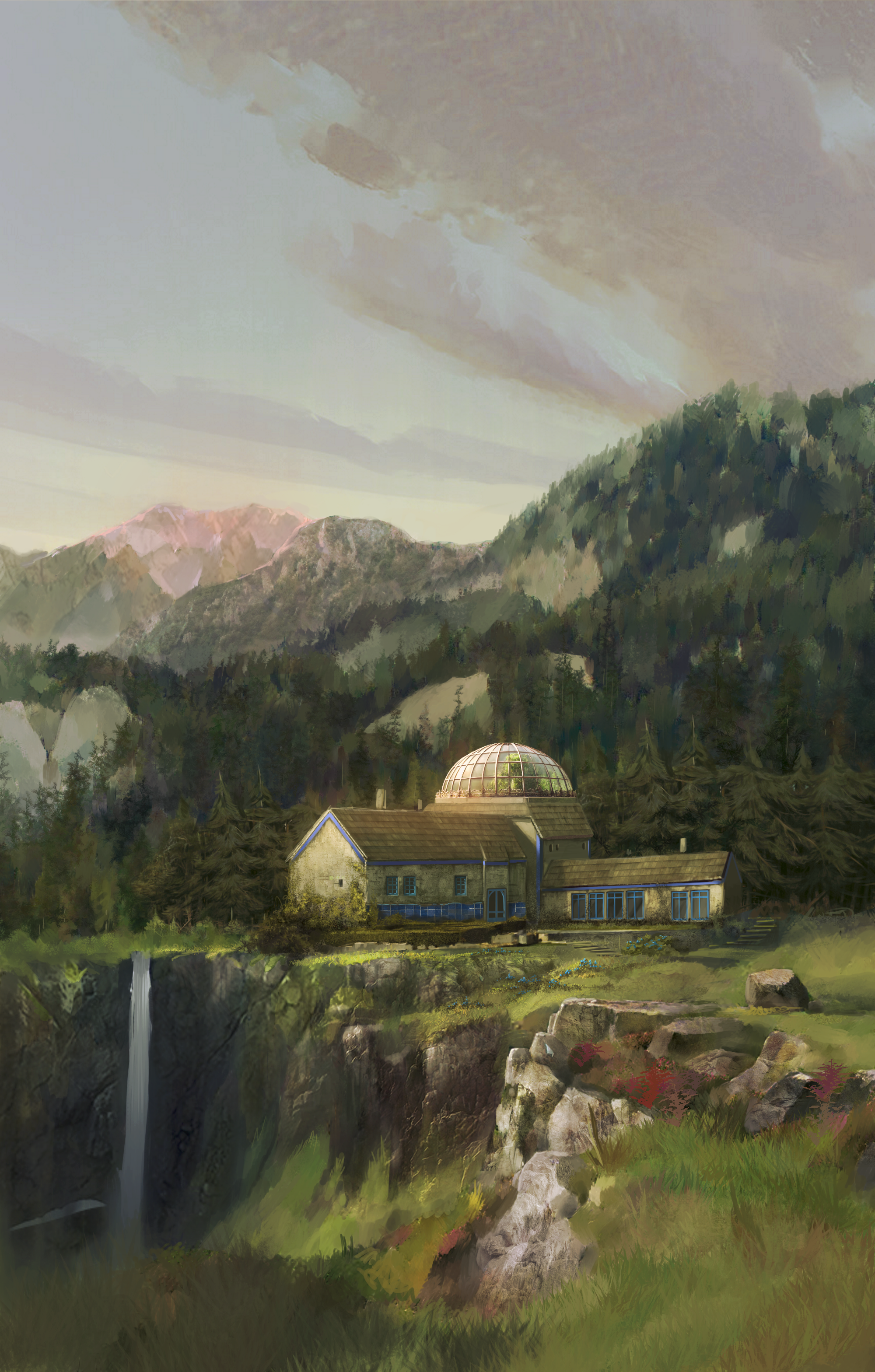 Copertina di The House of Blue, illustrazione di Paolo Puggioni